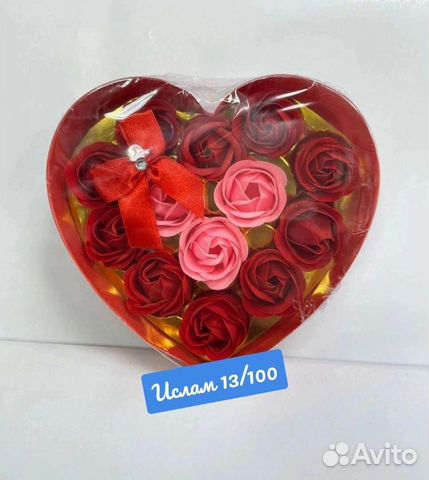 Мыльные розы в подарочной упаковке