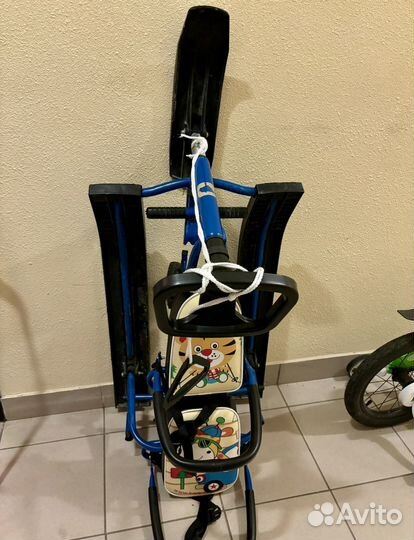 Снегокат с колесами для двоих