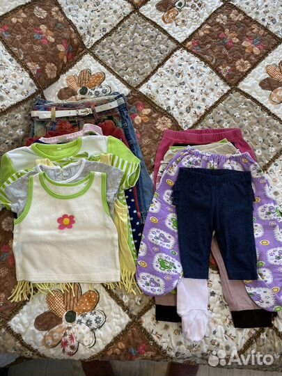Одежда пакетом на девочку с 0 до года