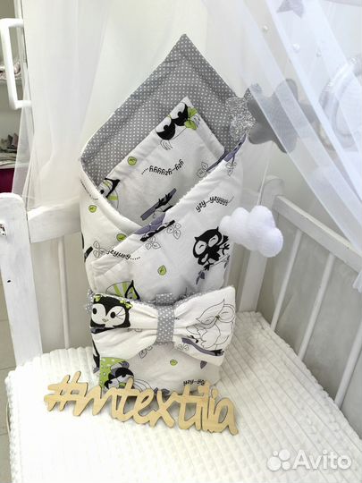 Одеялко Конверт на выписку одеялко в кроватку