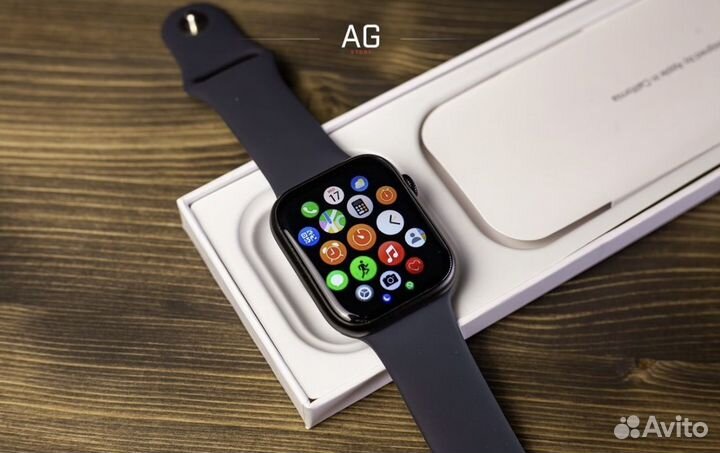 Apple Watch 9 (яблоко при включении)