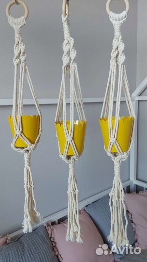 Подвес для кашпо макраме кашпо IKEA новое