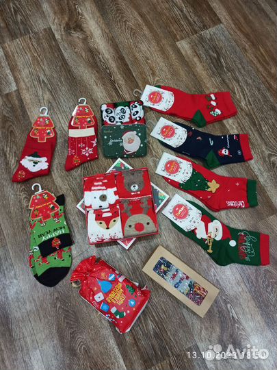 Набор новогодних носочков