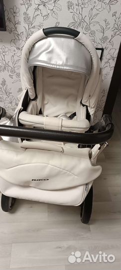 Коляска 2 в 1 Bruno Riko ecco silver