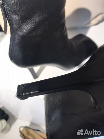 Ботильоны кожаные zara 37размера