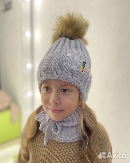 Зимняя шапка и снуд