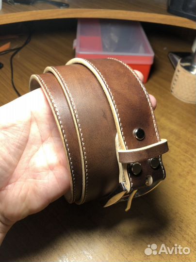 Мужской кожаный ремень