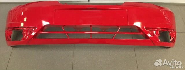Бампер передний Деу нексия в цвет кузова красный