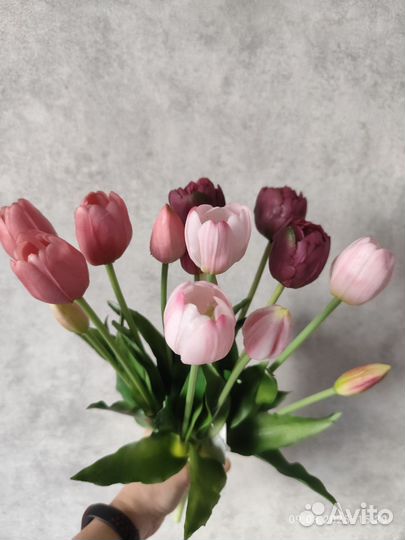Тюльпаны силиконовые. Заказ для Ольги