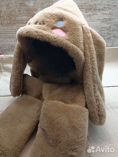 Шапка шарф варежки