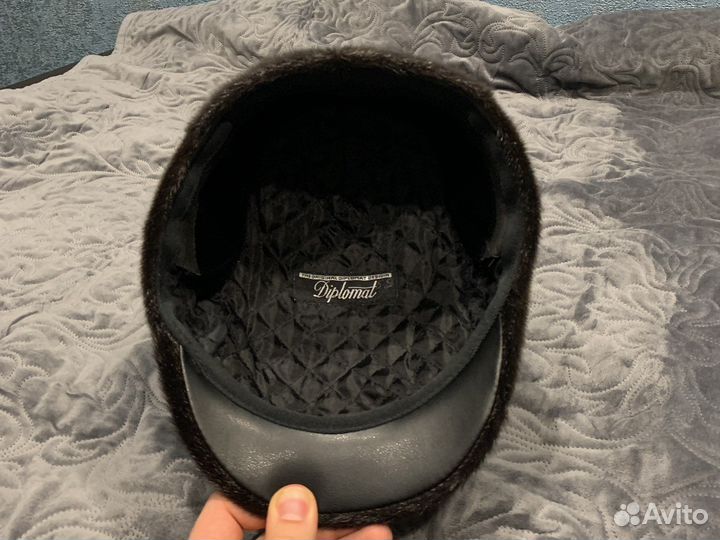 Мужская зимняя кепка нерпа