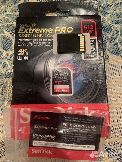 Карта памяти Sandisk Extreme Pro sdxc 512 гб