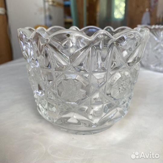 Хрустальный салатник, конфетницы СССР