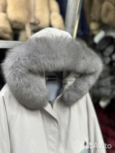 Парка с натуральным мехом