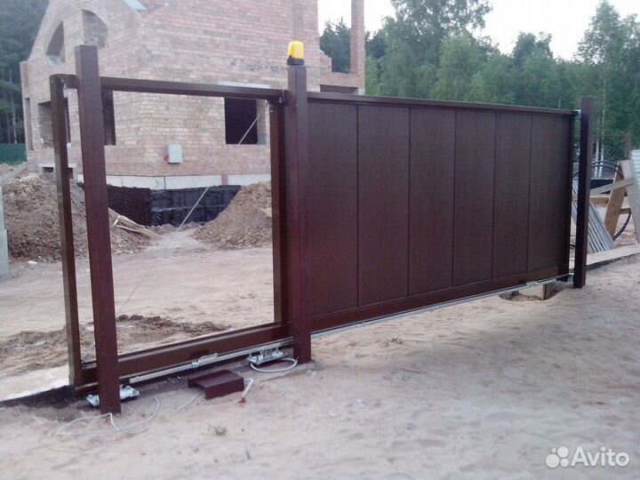 Откатные (сдвижные) ворота Установка Ремонт