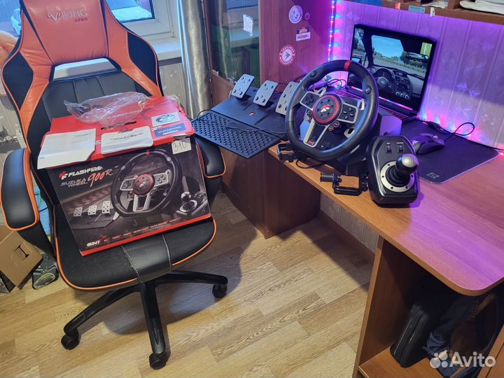 Игровой руль flashfire suzuka racing wheel es900r
