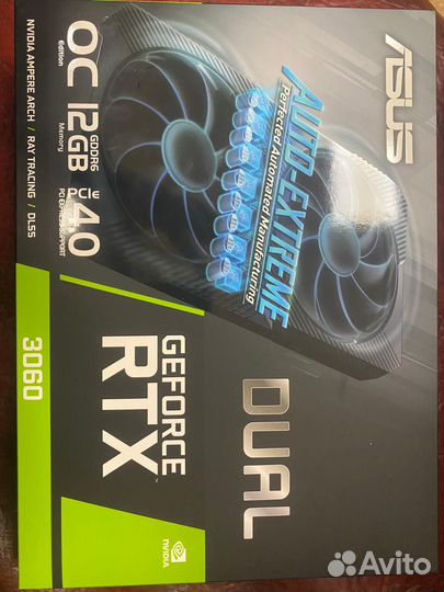 Видеокарта nvidia GeForce RTX 3060 asus 12Gb LHR