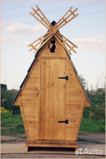 Дачный туалет деревянный рдг 359