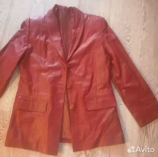 Комплект куртка и платье натуральная кожа р 44-46