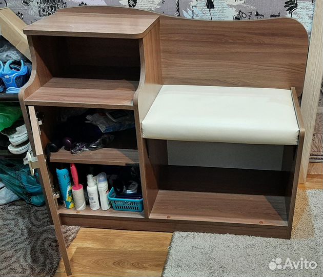 Обувница в прихожую с сиденьем