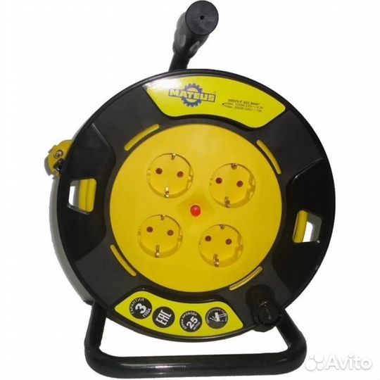 Силовой удлинитель mateus MS12204