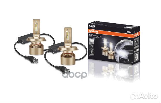 Лампа LED H4 12V 25/25W P43T (компл.2шт.) 64193DWS