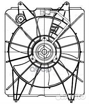 Вентилятор радиатора Honda CR-V III (06) 2.0i