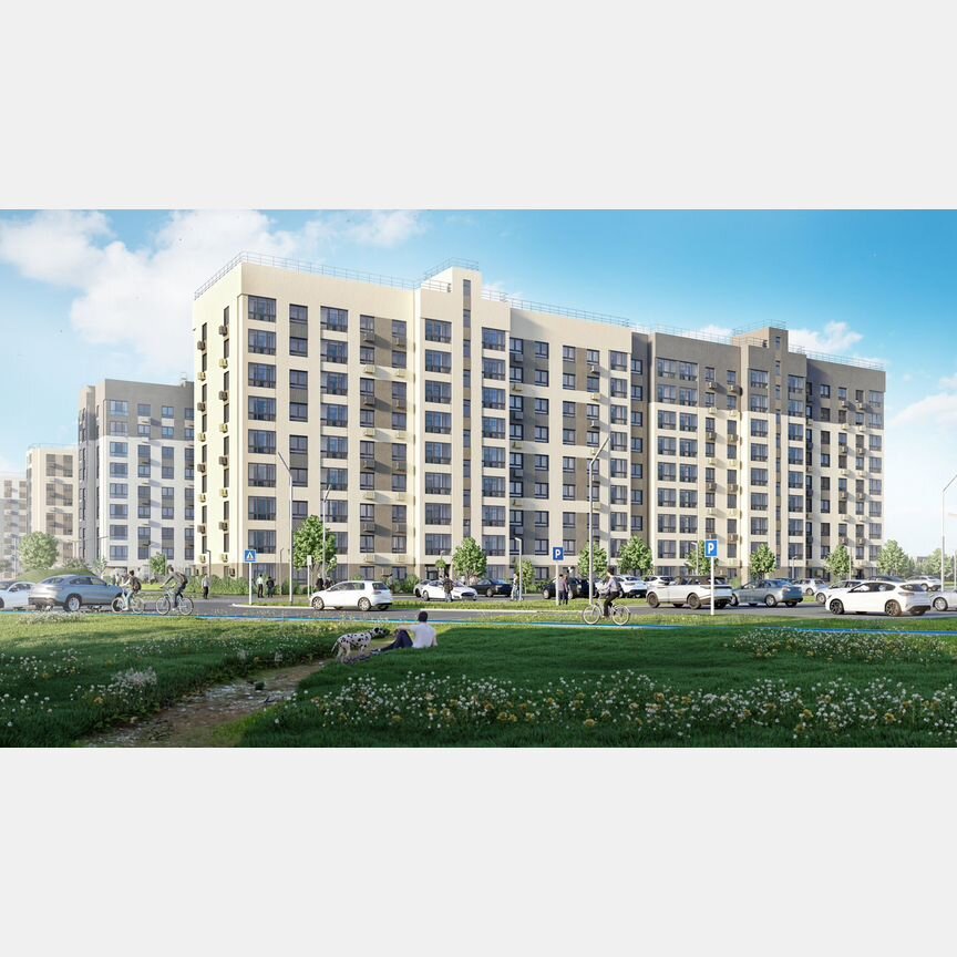 2-к. квартира, 64 м², 9/9 эт.