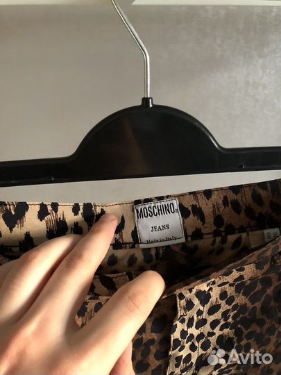 Брюки-кюлоты леопард Moschino Jeans vintage