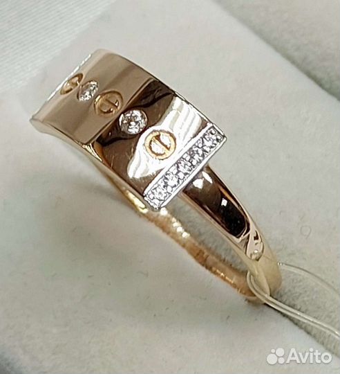 Золотое кольцо с/к 585*