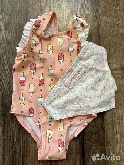 Купальник на девочку 74 и косынка