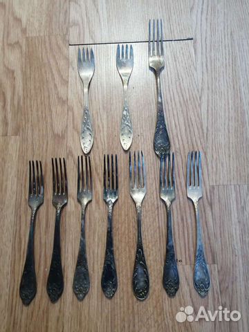 Вилка мельхиор СССР