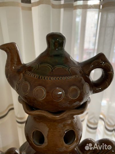 Шикарный керамический самовар времен СССР