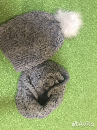 Шапка и снуд зима