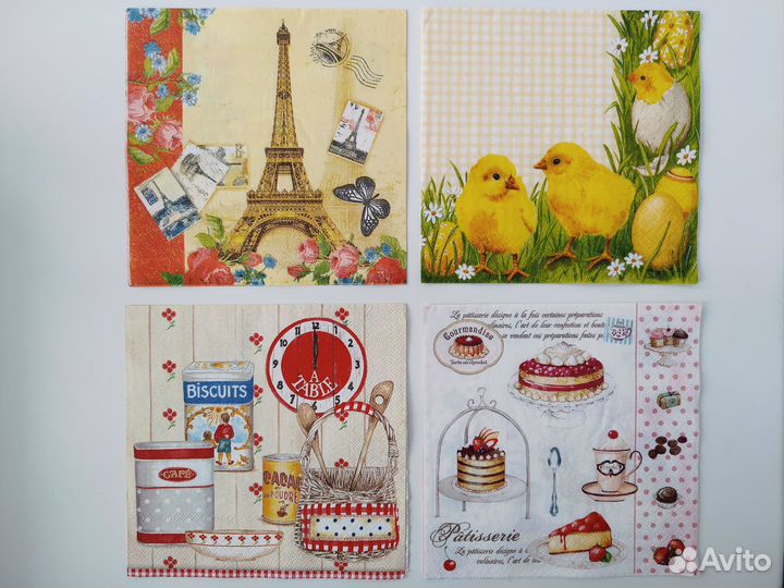 Трехслойные салфетки для декупажа