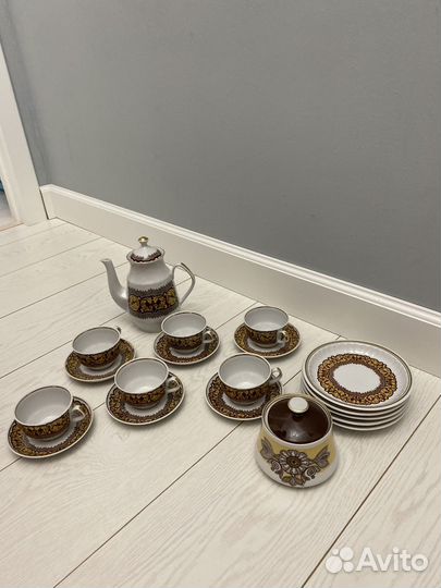 Сервиз чайный СССР рига и кофейный Япония