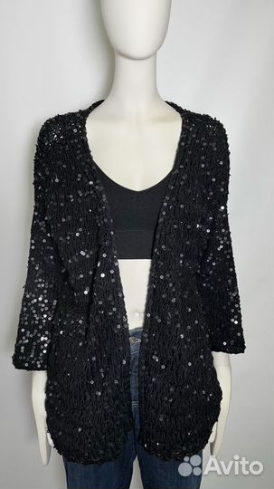 Кардиган вязаный с пайетками No name