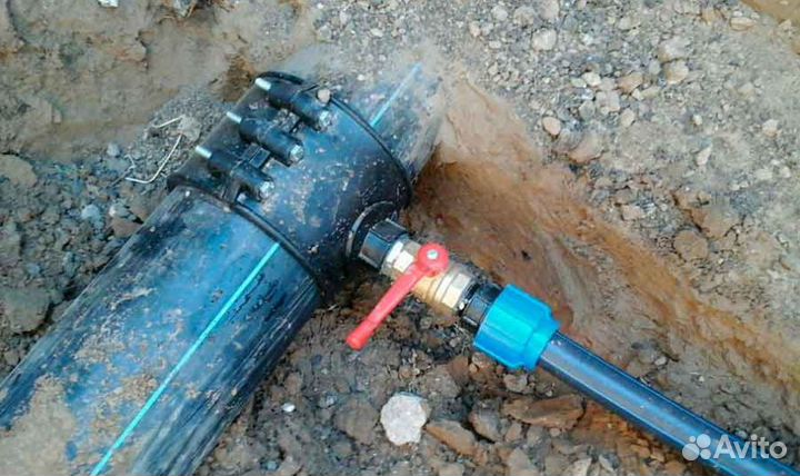 Прокладка замена водопровода, Проколы под дорогой