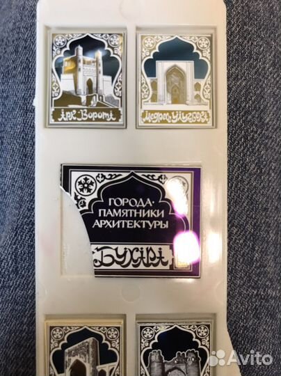 Набор значков СССР города памятники