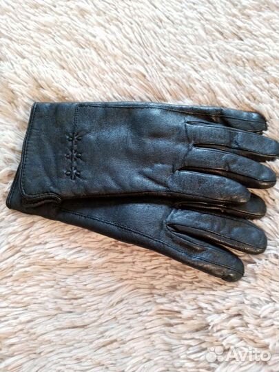 Перчатки кожаные