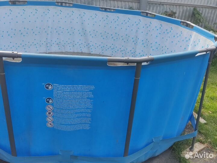 Каркасный бассейн 366 на 122,в состоянии как есть