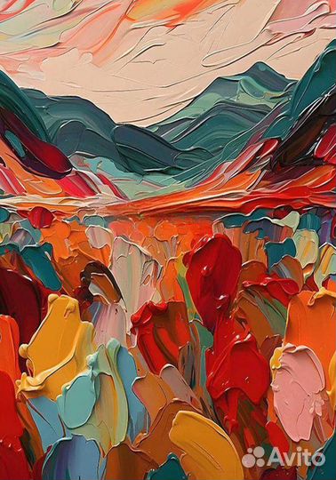 Интерьерная картина абстракция, премиум качество