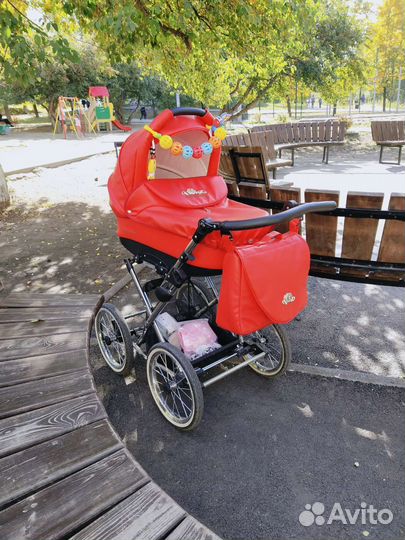 Коляска Lonex 2 в 1 эко кожа премиум