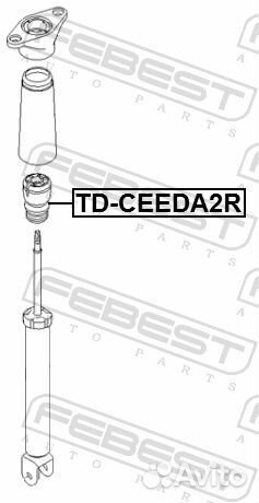 Отбойник амортизатора зад прав/лев kdceeda2