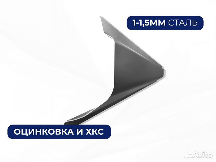 Ремонтные пороги и арки для Mitsubishi Пласт