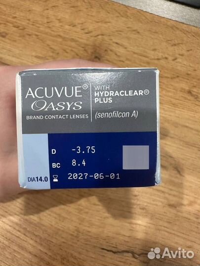 Линзы Acuvue Oasys 8,4/14,0 14 /3,75