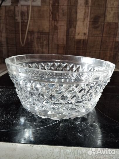 Салатник хрустальный