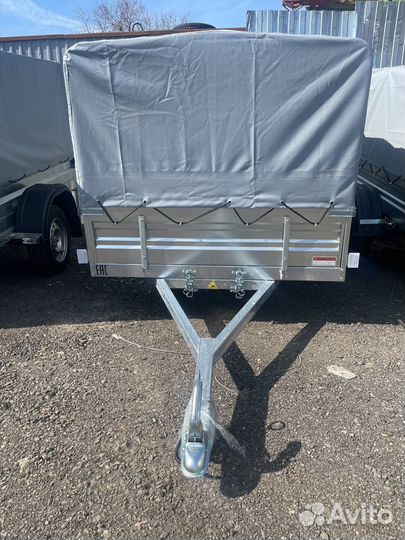 Прицеп «Спутник» 2540х1300х300 с высоким тентом