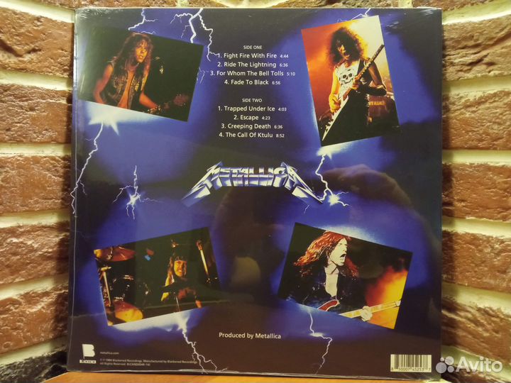 Винил Metallica - Ride The Lightning USA Эксклюзив