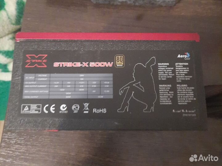 Strike-x 500w 80+bronze Блок питания